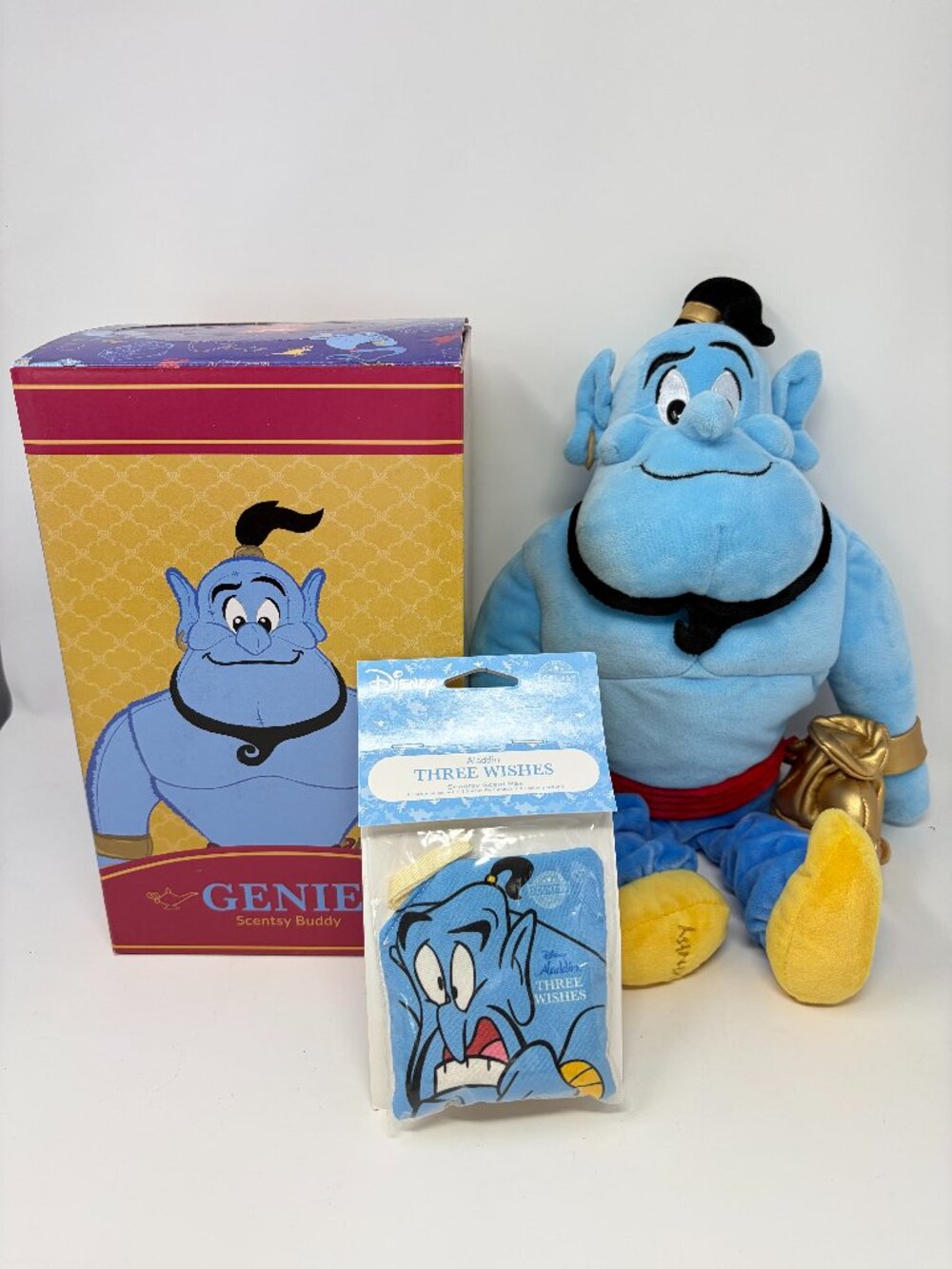 Disney Aladdin Scentsy Genie Buddy with Scent Pak Plush - New In Box